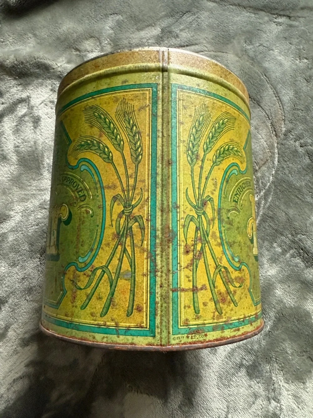 Flour Storage Tin - HUF Brand Vintage Green